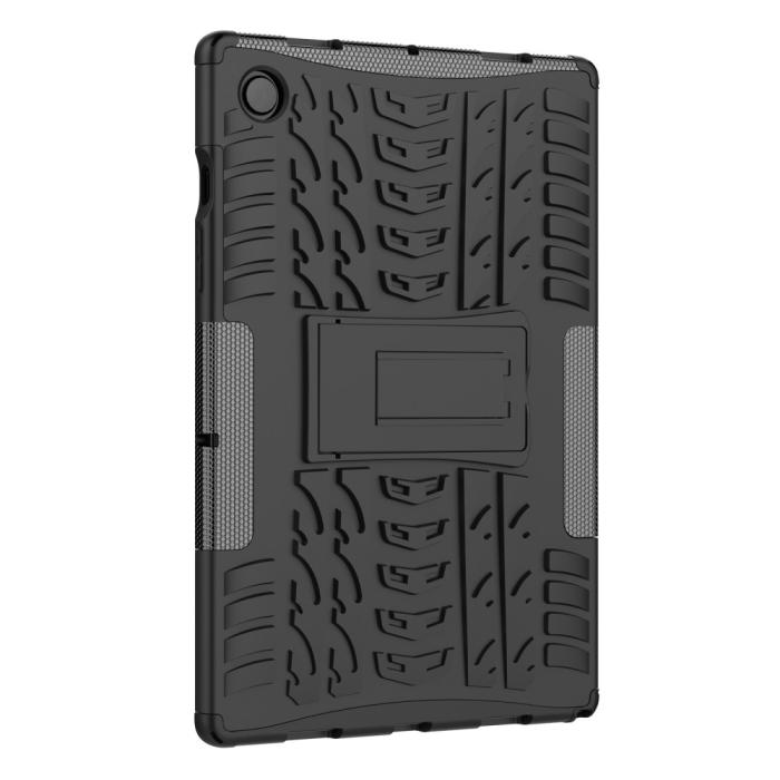 Bild 3,  Samsung Galaxy Tab A8 10.5 (2021) Skal Rugged Kickstand Armor Svart - Teknikhallen.se