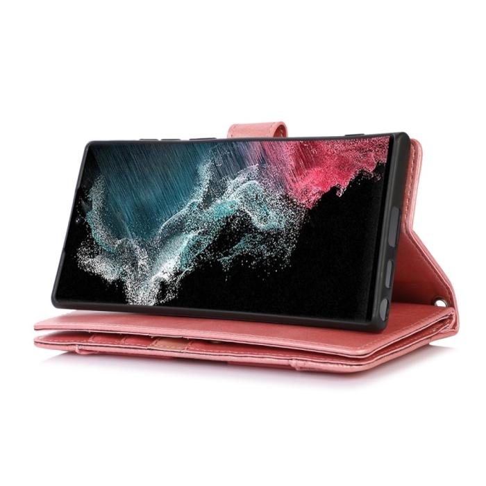 Bild 5,  Samsung Galaxy S22 Ultra Fodral Multifunktionellt Roséguld - Teknikhallen.se
