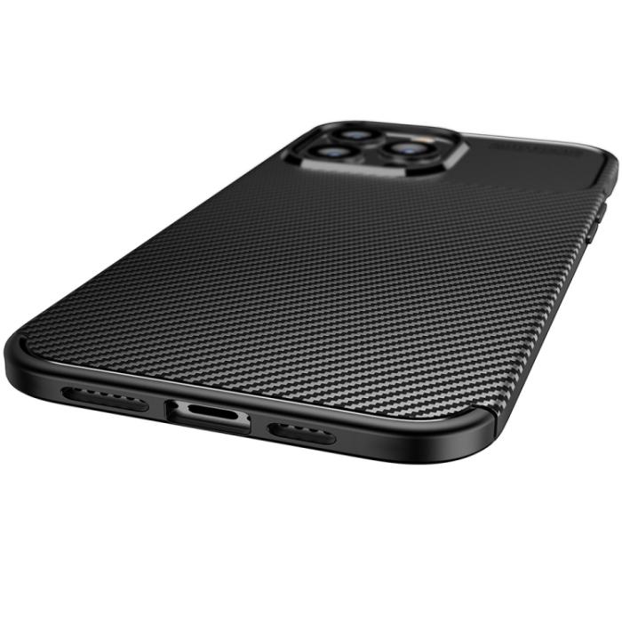 Bild 3,  iPhone 14 Plus Skal Kolfiber Textur Blå - Teknikhallen.se