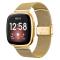  Fitbit Versa 4/Sense 2 Klockarmband Milanese Guld - Teknikhallen.se