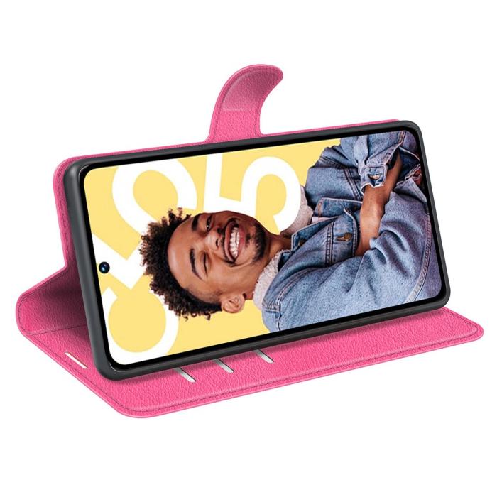 Bild 3,  Google Pixel 8 Fodral Litchi Textur Rosa - Teknikhallen.se