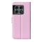  OnePlus 10 Pro 5G Fodral Litchi Textur Ljus Rosa - Teknikhallen.se