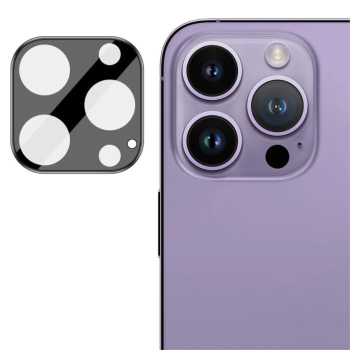 Bild 5, IMAK IMAK iPhone 16 Pro/16 Pro Max Linsskydd Härdat Glas Svart - Teknikhallen.se