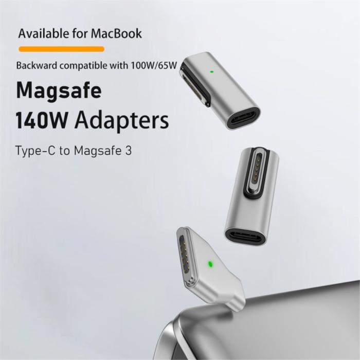 Bild 2,  140W Macbook Adapter MagSafe 3 till USB-C Snabbladdning - Teknikhallen.se