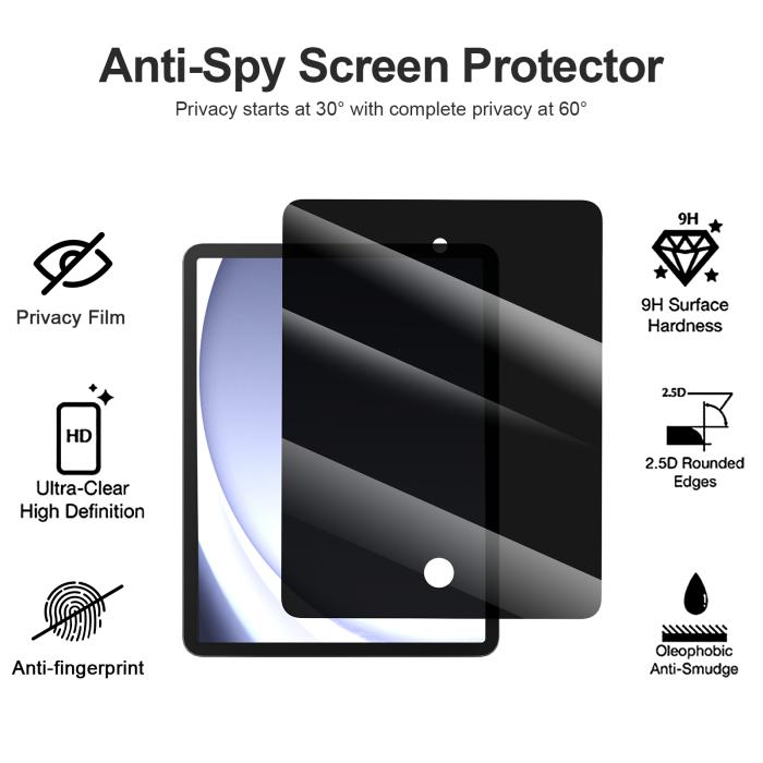 Bild 4, RhinoGlass RhinoGlass iPad Air 2020/2022 / Pro 11 Skärmskydd Anti Spy Privacy - Teknikhallen.se