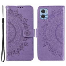  Motorola Moto E22i Fodral Mandala L&auml;der Lila - Teknikhallen.se