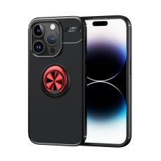  iPhone 15 Pro Skal Ring Svart/R&ouml;d - Teknikhallen.se