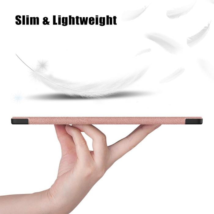 Bild 6,  Samsung Galaxy Tab S9 Ultra Fodral Tri-Fold Roséguld - Teknikhallen.se