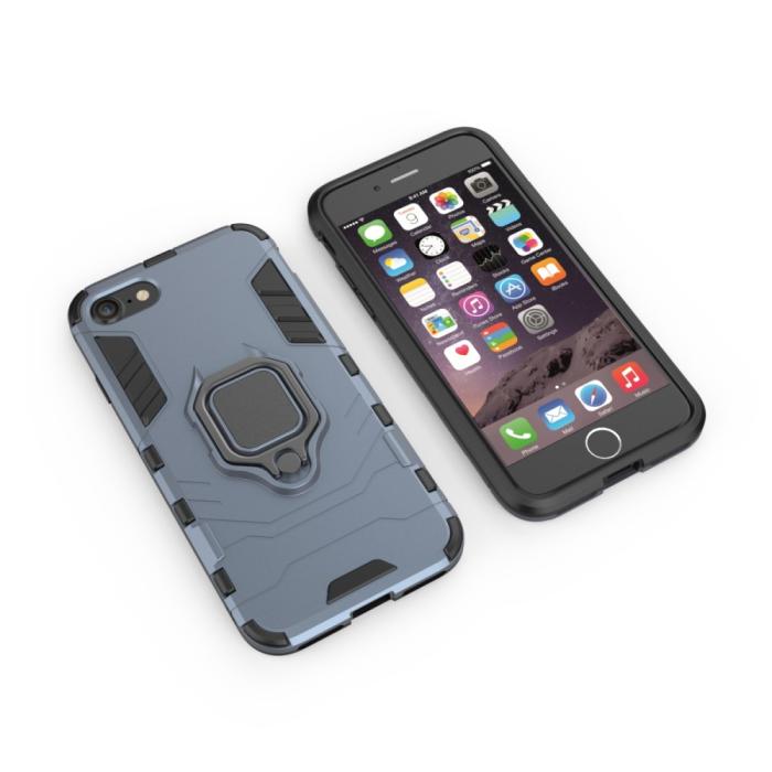 Bild 3,  iPhone 7/8/SE (2020/2022) - Hybrid Ring Skal - Navy Blue - Teknikhallen.se