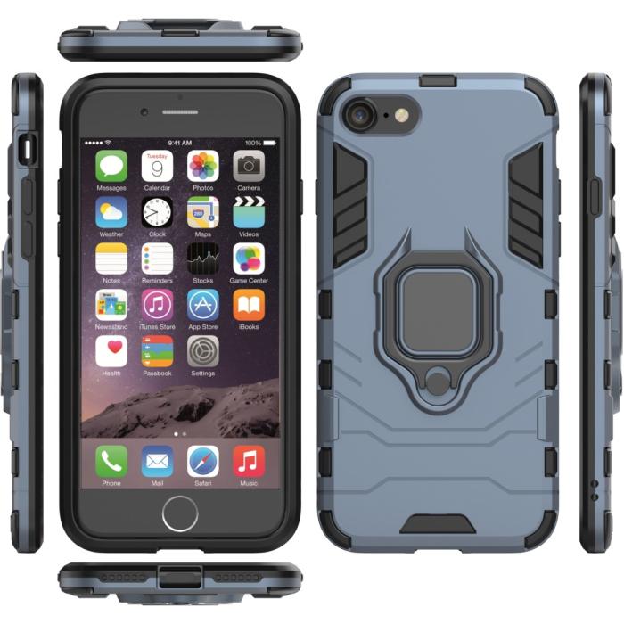 Bild 4,  iPhone 7/8/SE (2020/2022) - Hybrid Ring Skal - Navy Blue - Teknikhallen.se