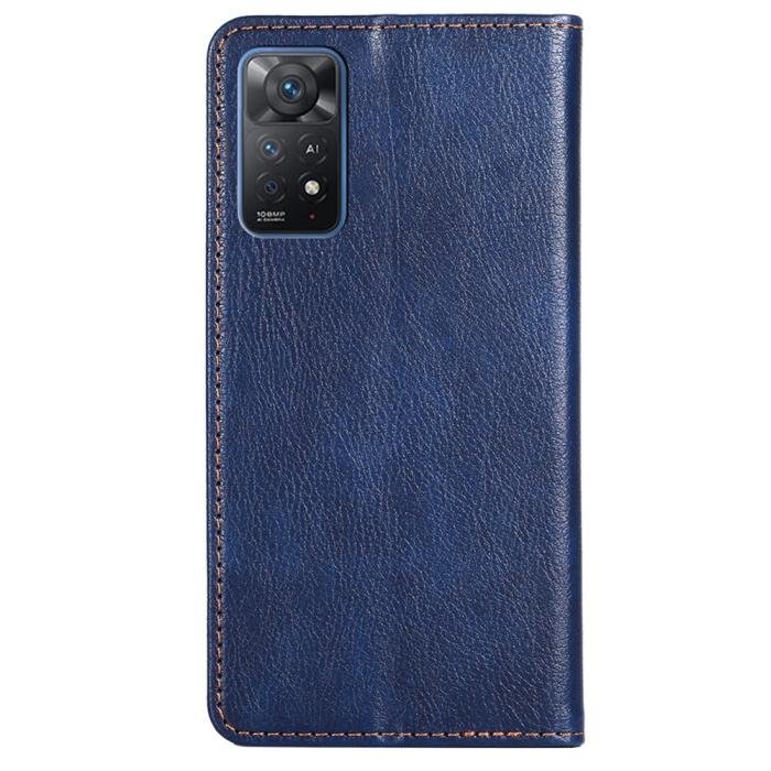 Bild 3,  Xiaomi Redmi Note 11 Pro 5G Fodral Vintage Flip Blå - Teknikhallen.se