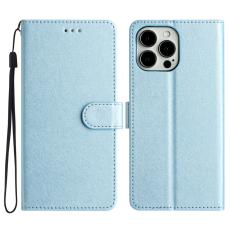  iPhone 16 Pro Max Fodral Silk Textur Med Snodd Ljus Bl&aring; - Teknikhallen.se