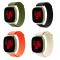  Fitbit Versa 4/Sense 2 Armband Justerbar Nylon Orange - Teknikhallen.se