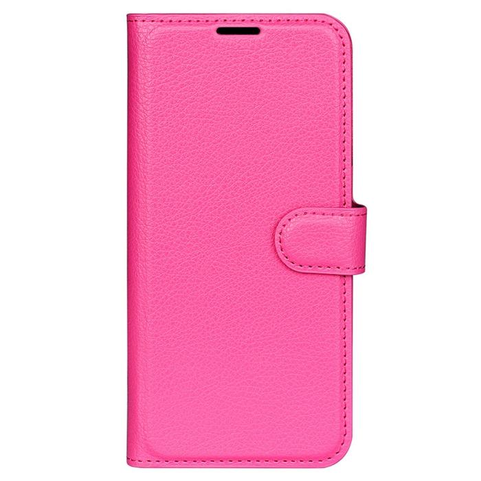 Bild 5,  Google Pixel 8 Fodral Litchi Textur Rosa - Teknikhallen.se