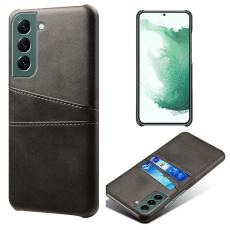  Samsung Galaxy S24 L&auml;derbelagt Skal Med Kortfack Svart - Teknikhallen.se