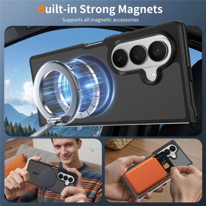 Bild 6,  Samsung Galaxy Z Fold 8 Ultra Skal MagSafe TPU Svart - Teknikhallen.se