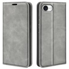  iPhone 17e / 16e Fodral Flip Skin Touch Gr&aring; - Teknikhallen.se