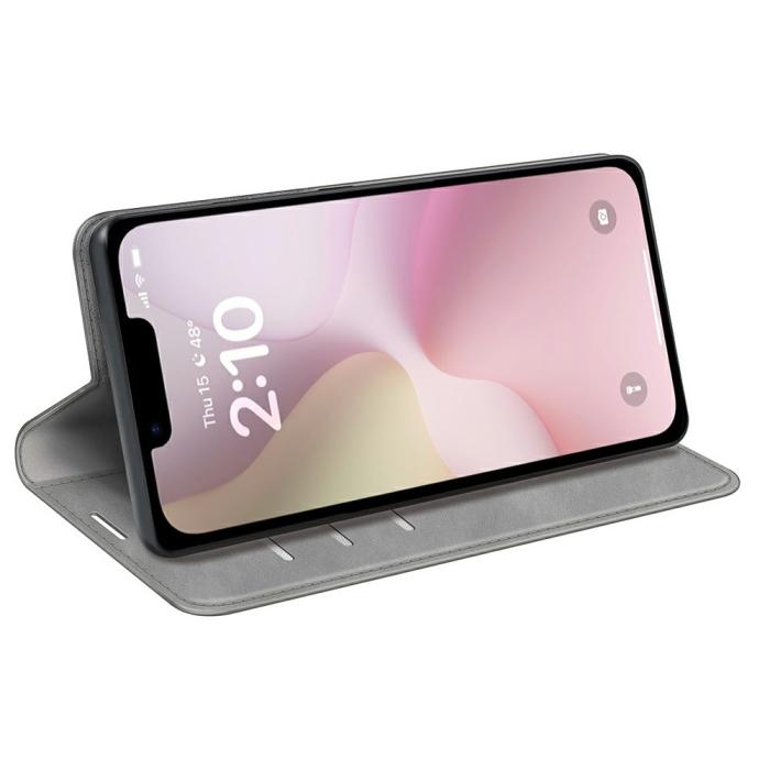 Bild 3,  iPhone 17e / 16e Fodral Flip Skin Touch Grå - Teknikhallen.se