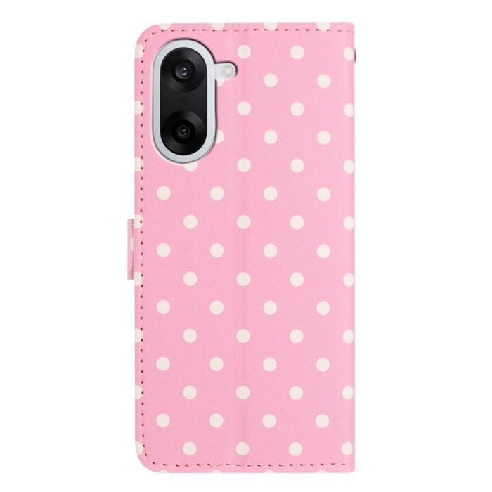 Bild 2,  OnePlus Nord CE5 Fodral Polka Dot Rosa / Vit - Teknikhallen.se
