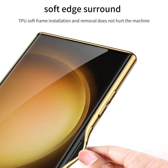 Bild 4, GKK GKK Galaxy S24 Ultra Skal Läder Hybrid Electroplate Kolfiber Textur - Teknikhallen.se