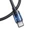 USAMS USAMS 3m 100W Snabbladdningskabel Nylon USB-C/USB-C Svart - Teknikhallen.se