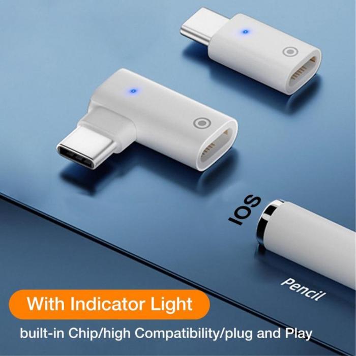 Bild 2,  Lightning Hona - Lightning Hona Adapter För Apple Pencil 1st Gen - Teknikhallen.se