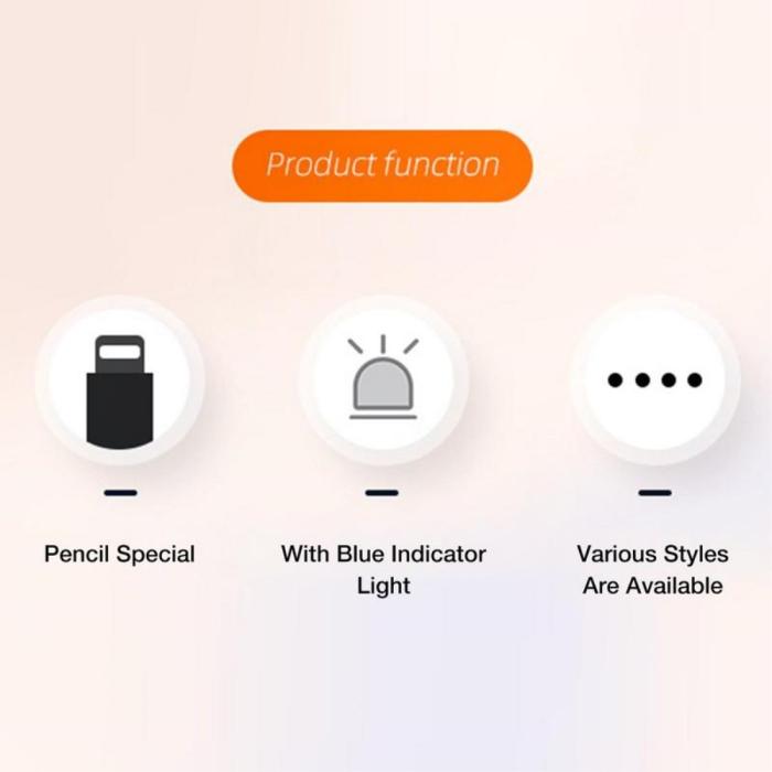 Bild 4,  Lightning Hona - Lightning Hona Adapter För Apple Pencil 1st Gen - Teknikhallen.se
