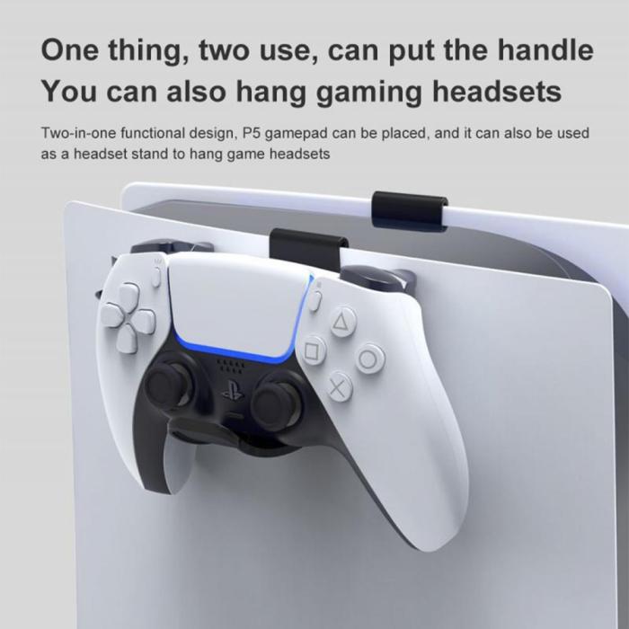 Bild 6, iPega iPega 2-PACK Fäste För PS5 Handkontroll/Pulse Headset Svart - Teknikhallen.se