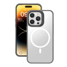  iPhone 15 Pro Max Skal MagSafe Classic Hybrid Gr&aring; - Teknikhallen.se
