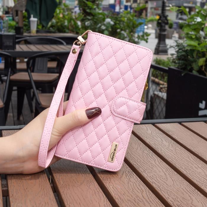 Bild 5, BINFEN BINFEN Galaxy S24 FE Fodral Diamond Multifunktionell Rosa - Teknikhallen.se