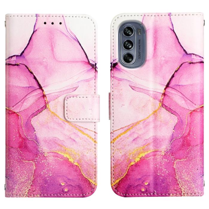 Bild 2,  Motorola Moto G62 5G Fodral Marmor Rosa - Teknikhallen.se