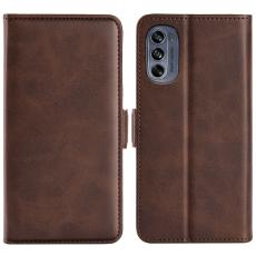  Motorola Moto G62 5G Fodral Magnetisk St&auml;ngning Brun - Teknikhallen.se
