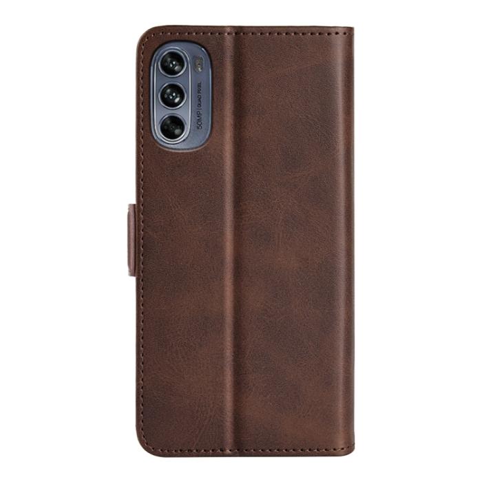 Bild 3,  Motorola Moto G62 5G Fodral Magnetisk Stängning Brun - Teknikhallen.se