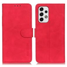 KHAZNEH KHAZNEH Samsung Galaxy A23 5G Fodral Retro L&auml;der R&ouml;d - Teknikhallen.se