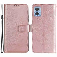  Motorola Moto E22i Fodral Mandala L&auml;der Ros&eacute;guld - Teknikhallen.se