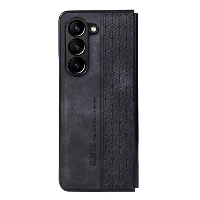 Bild 2, AZNS AZNS Galaxy Z Fold 5 Fodral Med Tryck Svart - Teknikhallen.se