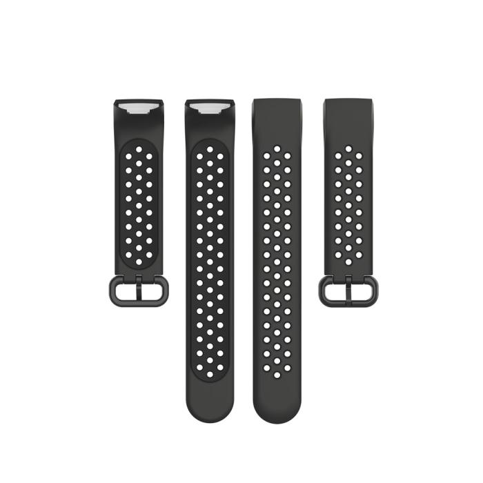Bild 5,  Fitbit Charge 4/3 Silikon Träningsarmband Svart - Teknikhallen.se