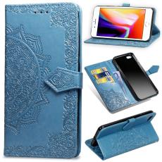  iPhone 7/8/SE (2020/2022) - Mandala L&auml;der Fodral - Bl&aring; - Teknikhallen.se