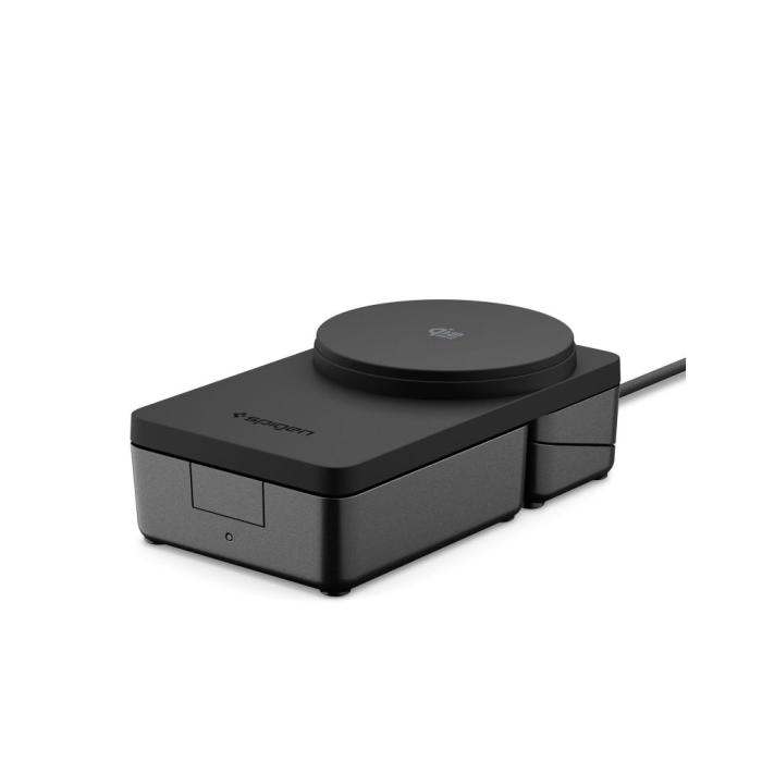 Bild 2, Spigen Spigen 25W Qi2.2 3in1 Trådlös Magnetisk MagSafe Laddare Essential Svart - Teknikhallen.se