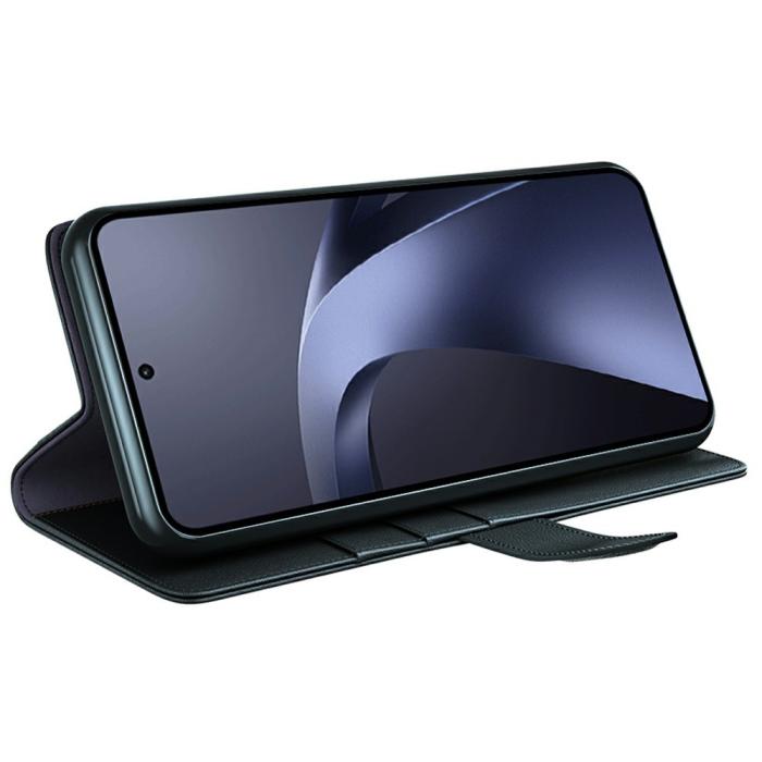 Bild 2,  Xiaomi 17T Pro Fodral Premium Split Läder Svart - Teknikhallen.se