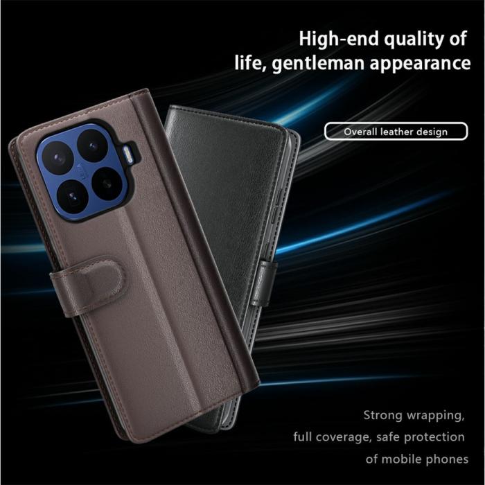 Bild 3,  Xiaomi 17T Pro Fodral Premium Split Läder Svart - Teknikhallen.se