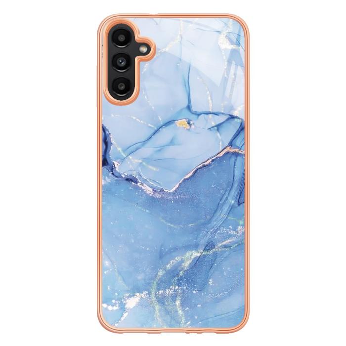 Bild 2,  Samsung Galaxy A34 5G Skal Marmor TPU Blå - Teknikhallen.se
