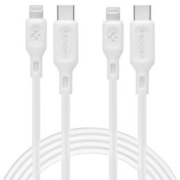 Spigen Spigen 1m MFI Lightning - USB-C Kabel DuraSync Vit - Teknikhallen.se