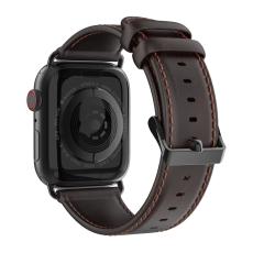 DUX DUCIS DUX DUCIS Apple Watch 42/44/45/46/49 mm Klockarmband &Auml;kta L&auml;der M&ouml;rk Brun - Teknikhallen.se