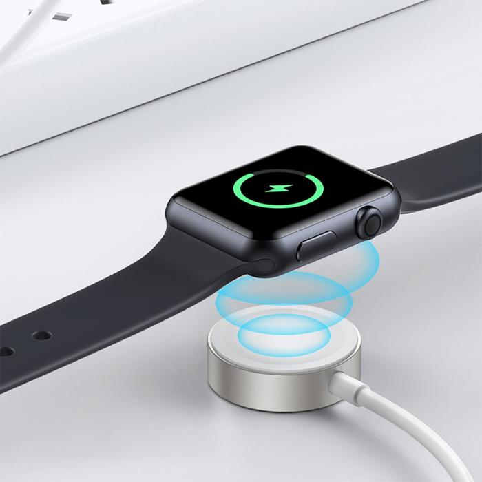 Bild 2, JOYROOM Joyroom Apple Watch Trådlös Induktion Laddare 1.2m USB-C Vit - Teknikhallen.se