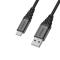 OtterBox OtterBox Premium 1m USB-C - USB-A Kabel Nylonflätad Svart - Teknikhallen.se