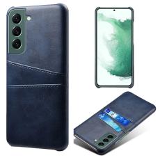  Samsung Galaxy S24 L&auml;derbelagt Skal Med Kortfack Bl&aring; - Teknikhallen.se