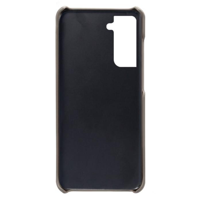 Bild 4,  Samsung Galaxy S24 Läderbelagt Skal Med Kortfack Grå - Teknikhallen.se