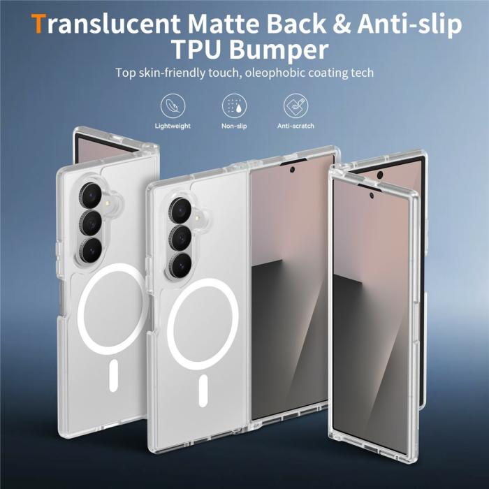 Bild 2,  Samsung Galaxy Z Fold 8 Ultra Skal MagSafe TPU Transparent - Teknikhallen.se
