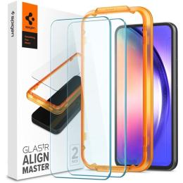 Spigen Spigen Galaxy A54 5G 2-PACK Skärmskydd ALM Glas.tR - Teknikhallen.se